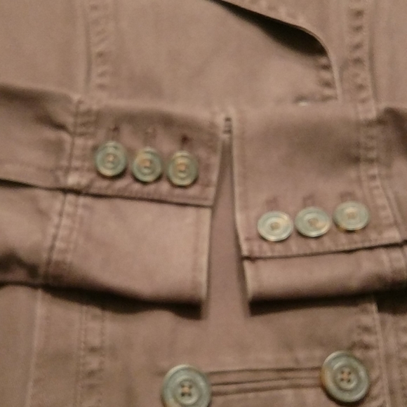 Ruff Hewn ladies double breasted brown jacket, Med - Picture 7 of 12